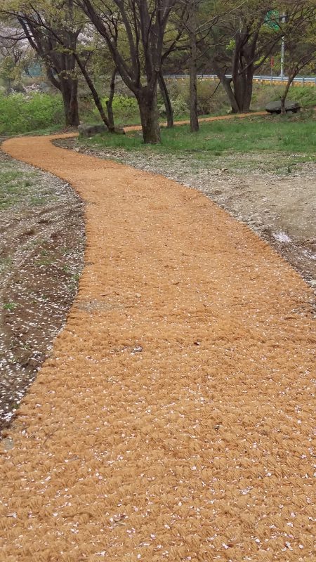 stop soil erosion by the use of coir mat