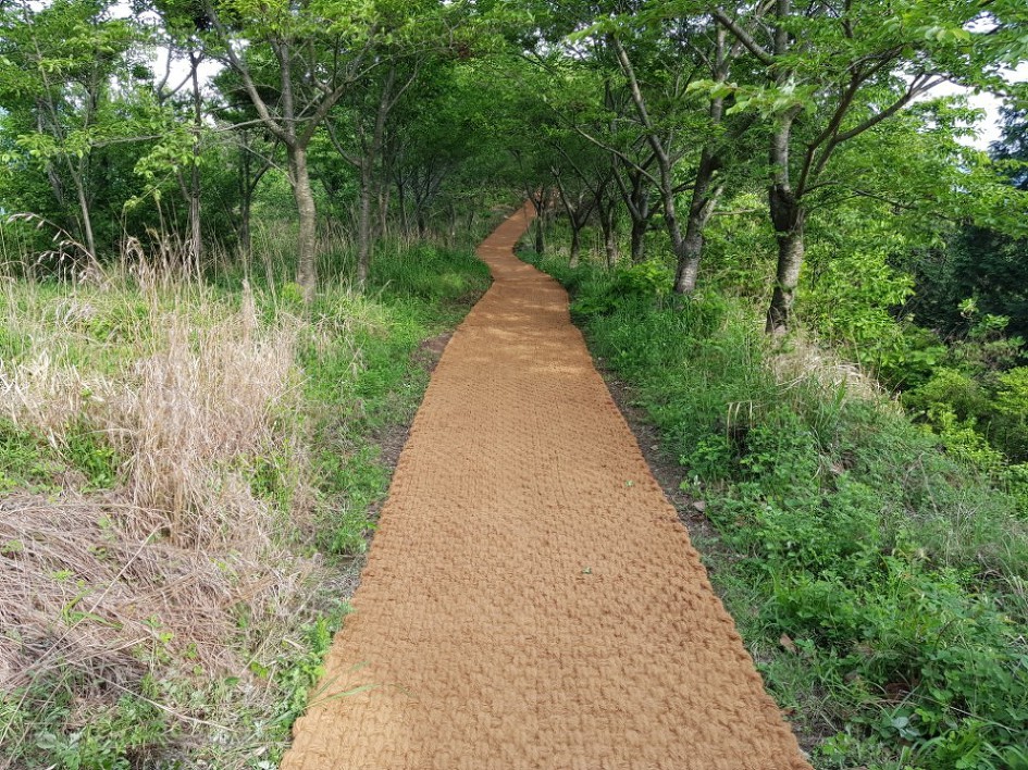 stop soil erosion by the use of coir mat