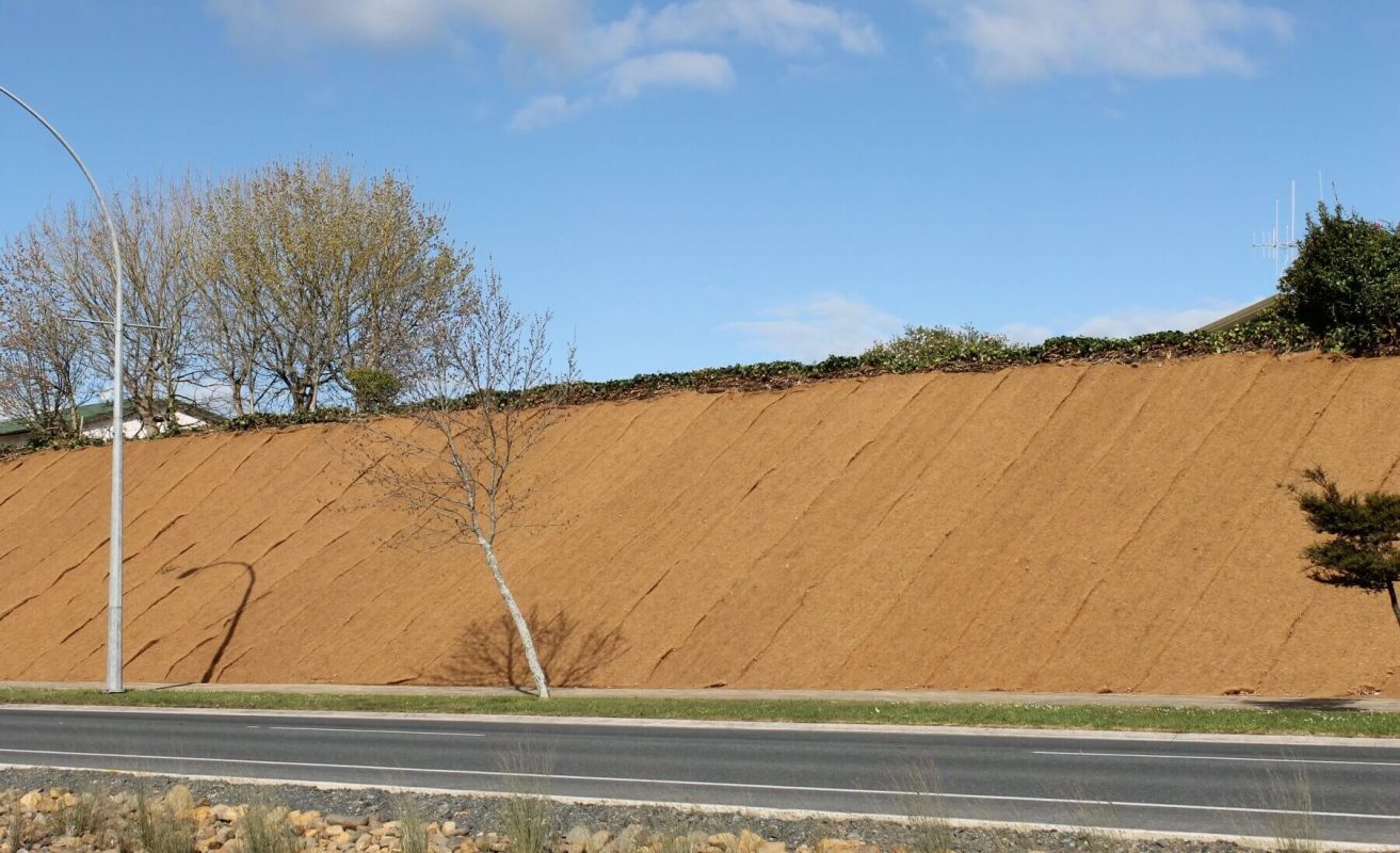 How coconut coir mat coir net used for soil erosion in the world