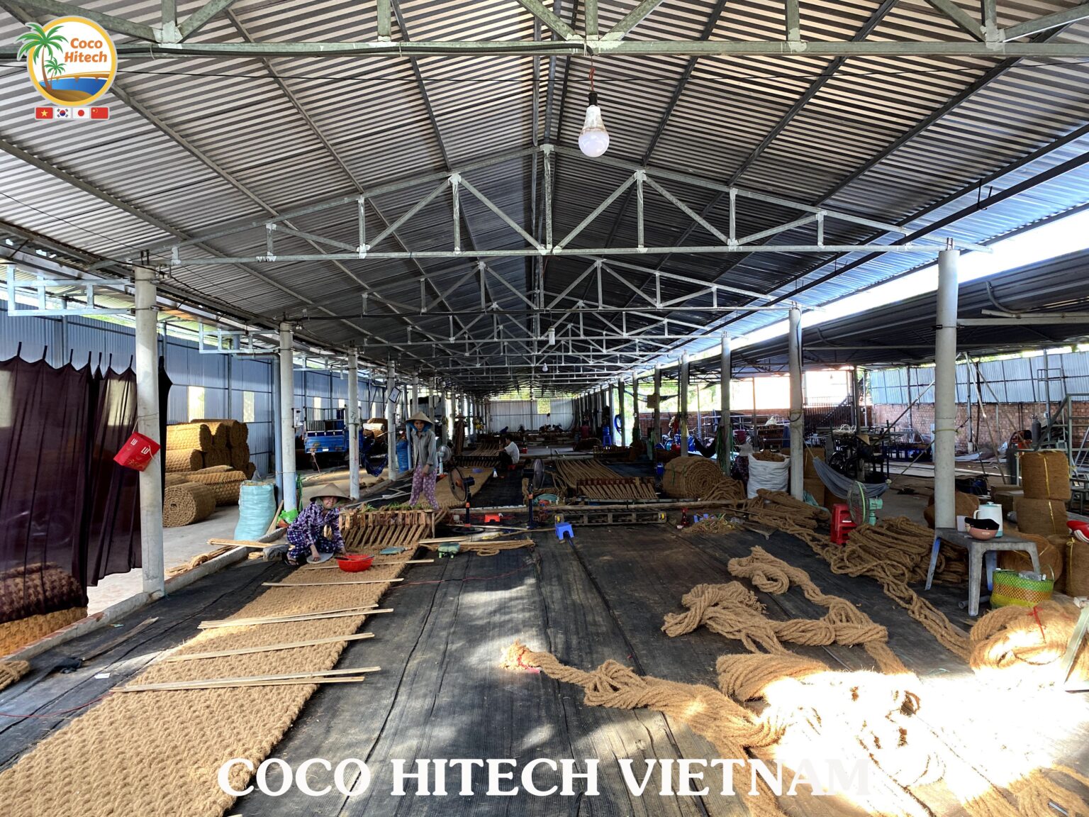 COIR MAT PRODUCTION FOR EXPORT COCO HITECH VIETNAM COCO HITECH