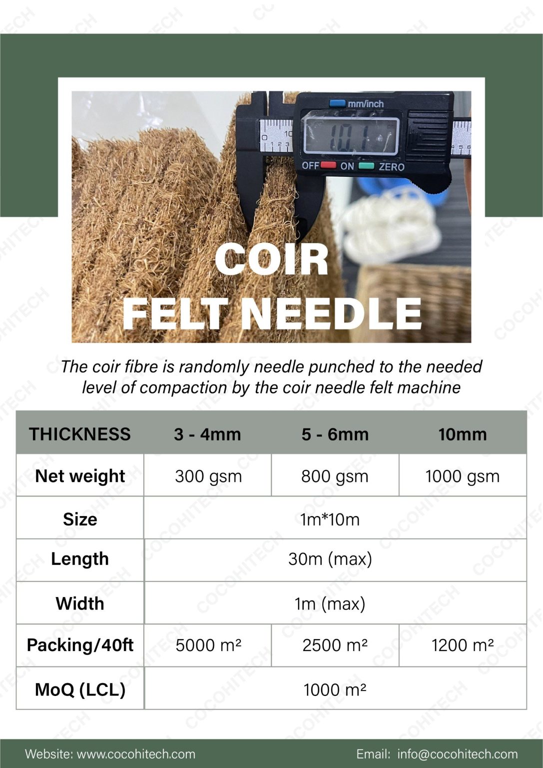 NATURAL COIR MATTRESS MADE IN VIETNAM COCO HITECH