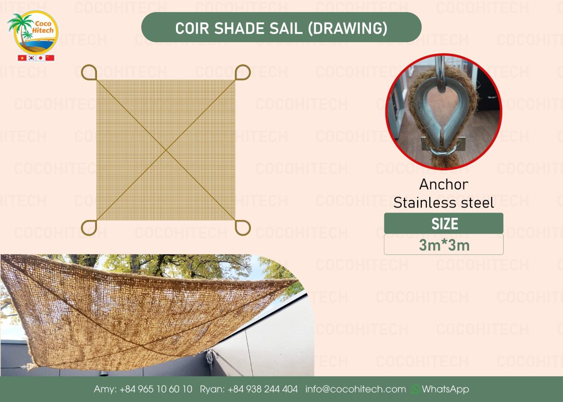 coconut fiber shade sail