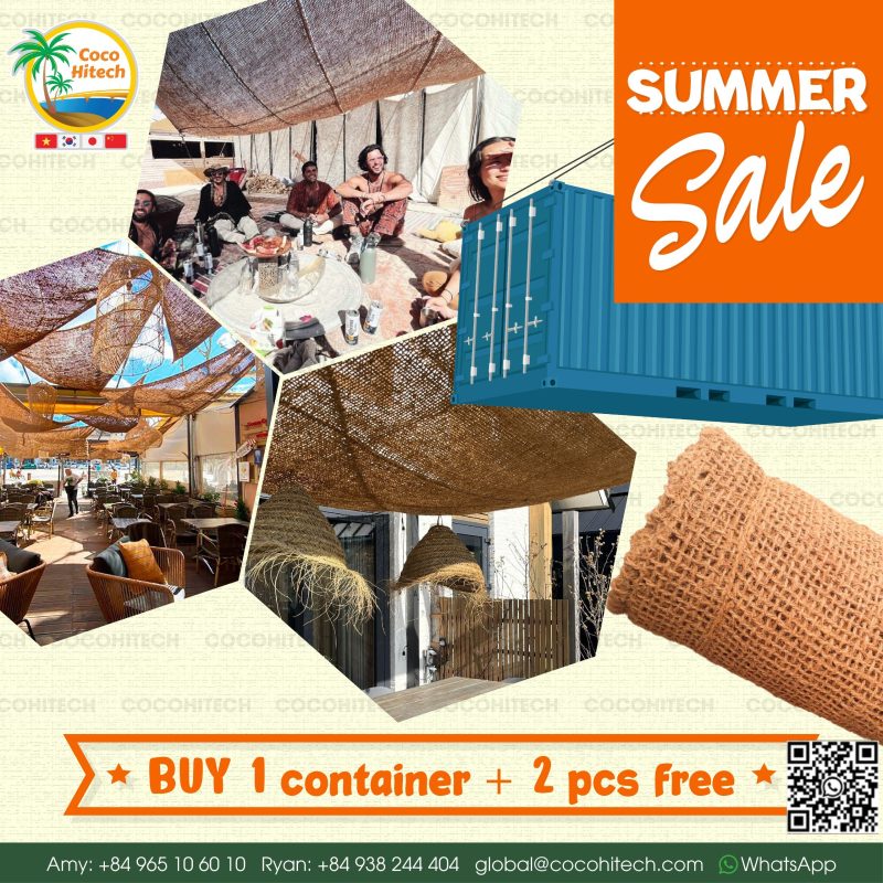 COIR SHADE SAIL PRICE – SUMMER SALES IN MAY 2024 - COCO HITECH