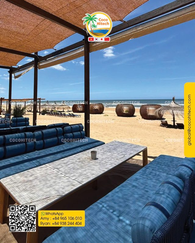 COIR SHADE SAIL ON THE BEACHES