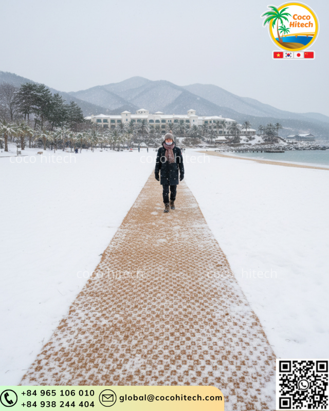 COIR MAT ON SNOW