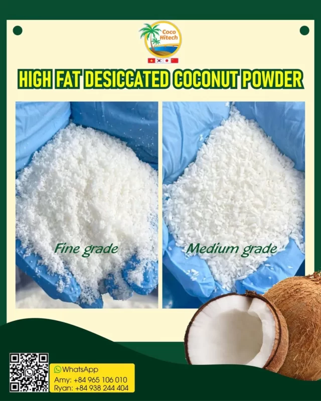 high fat desiccated coconut powder
