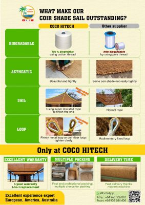 COCO HITECH COIR SHADE SAIL