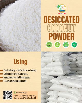 HIGH FAT DESICCATED COCONUT POWDER