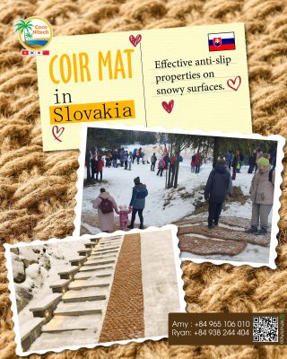 COIR MAT USED FOR WALKWAY