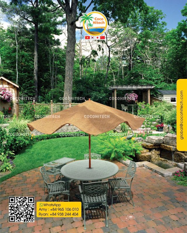 Coconut Fiber Patio Umbrella 