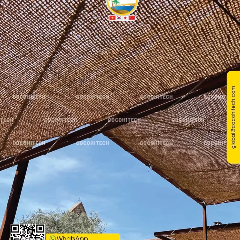 Voile d’ombrage en fibre de coco