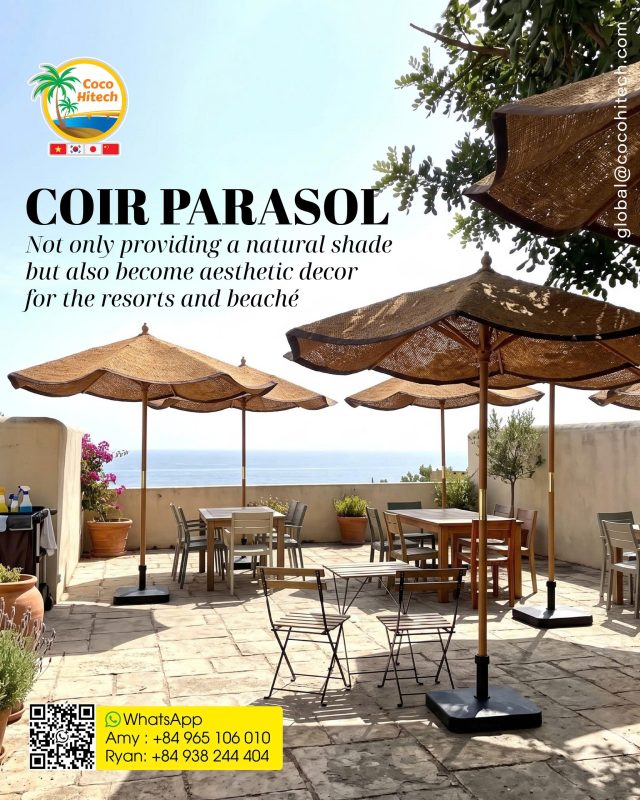 OUTDOOIR COIR FIBER PARASOL