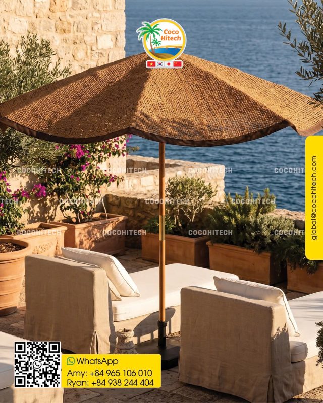 Parasol en fibre de coco