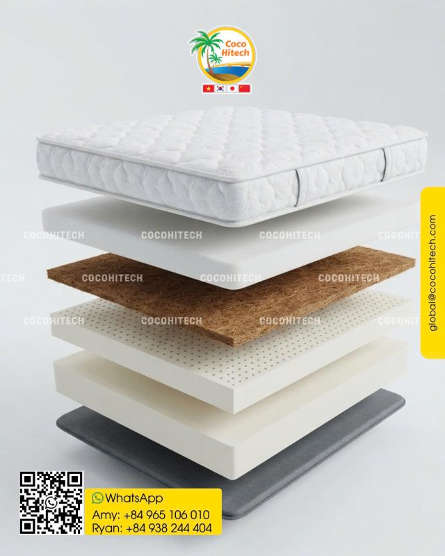 coconut coir fiber layer